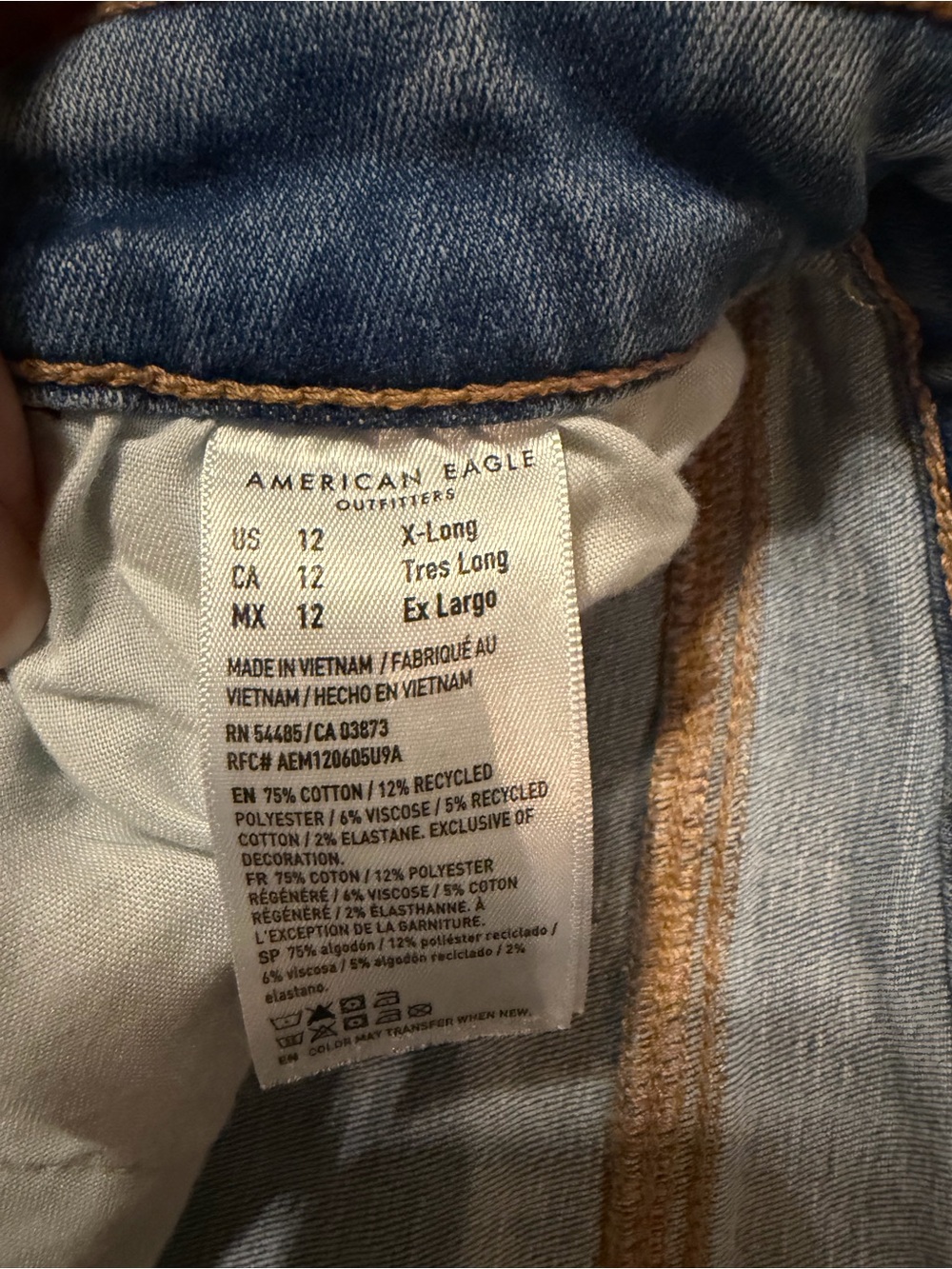 American Eagle Outfitters Light Blue Flare Jeans - Picture 4 of 6